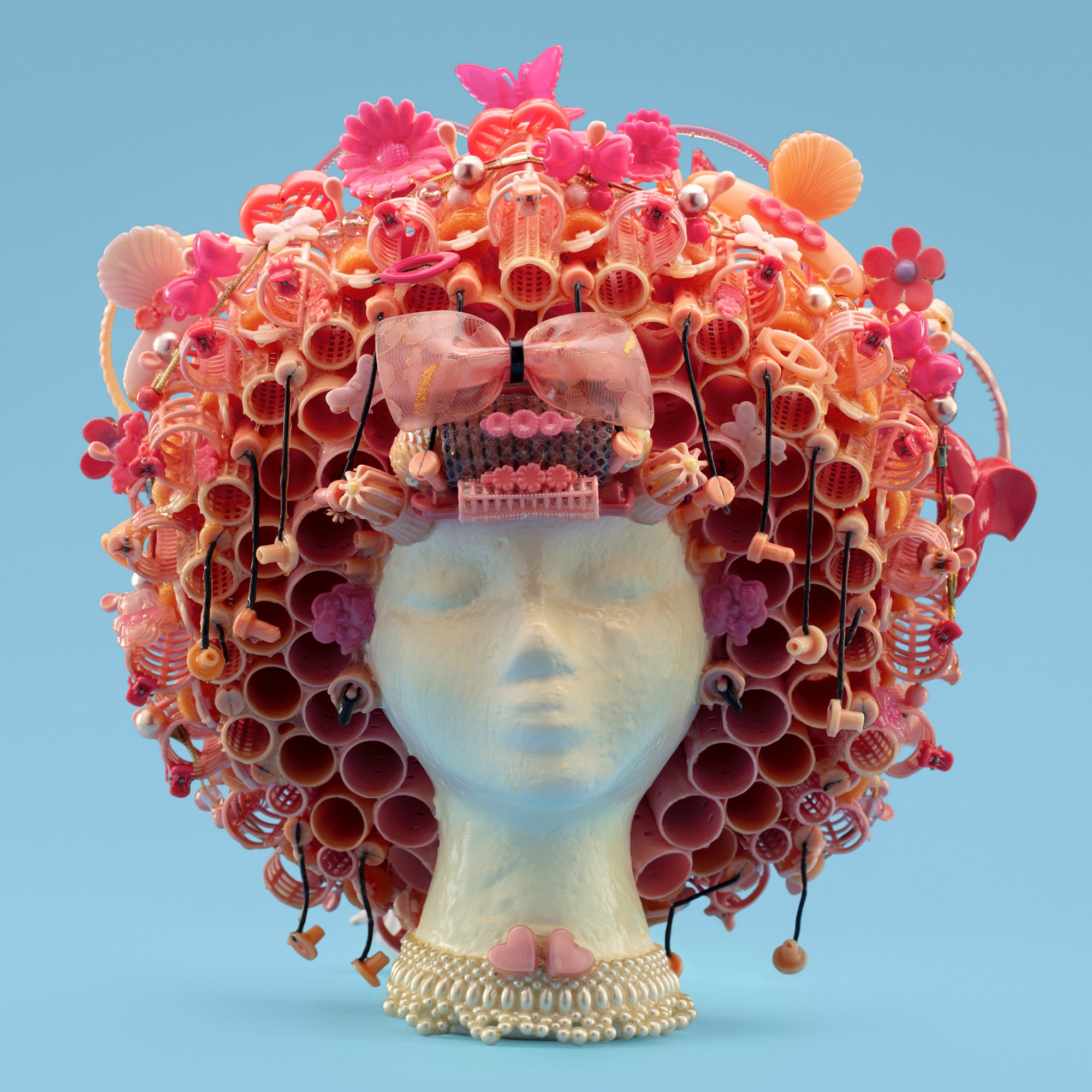 "The Afro" Wig Sculpture; artist Jeff Hafler, Beauty Bubble Salon and Museum