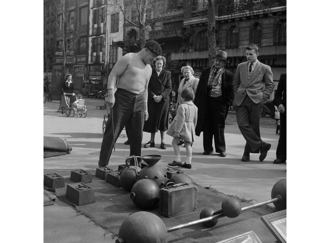 Pigalle-Street Strongman, Paris, France