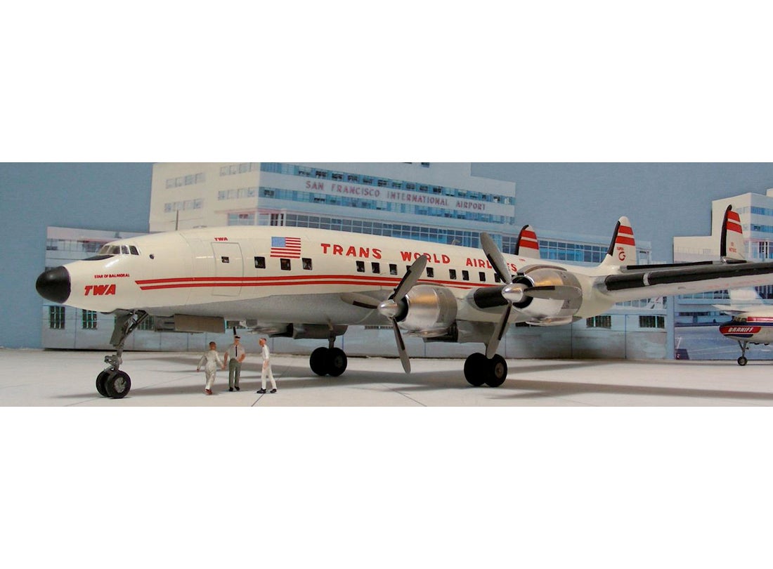 TWA (Trans World Airlines) Lockheed 1049G Super Constellation Star of Balmoral model aircraft 