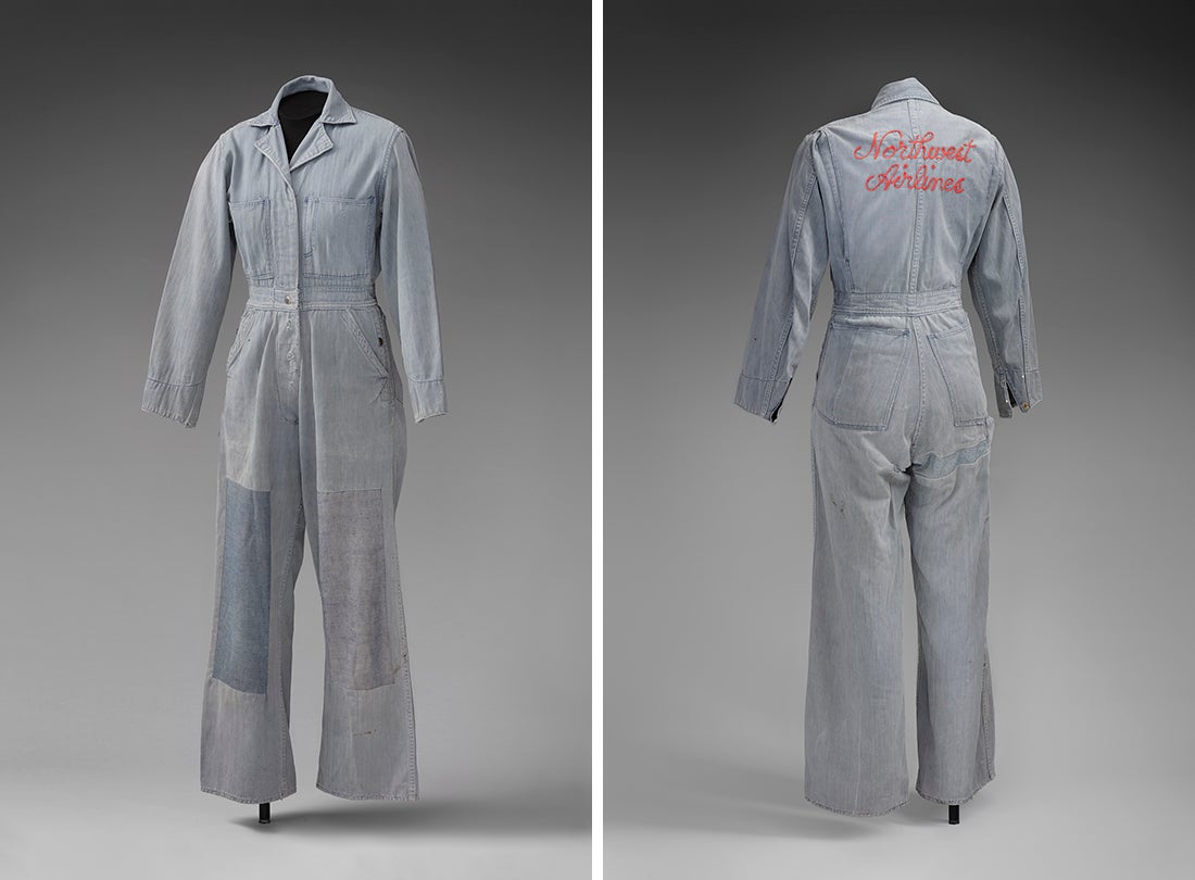 Northwest Airlines coveralls, Lois Amy Johnson Schmidt  1943–45