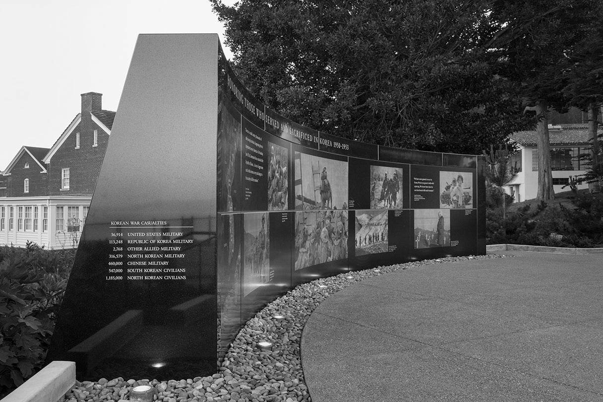 Korean War Memorial, facing south  2017