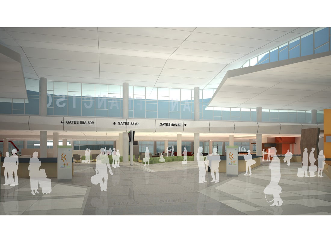 Departures lounge rendering  2010