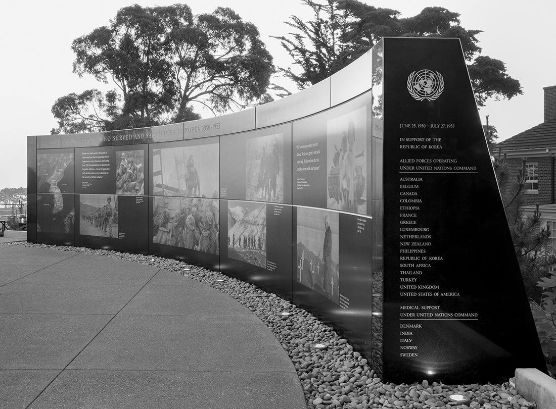 Korean War Memorial, facing north  2017