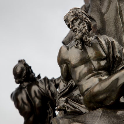 detail Four Rivers Fountain  c. 1675  unidentified Roman sculptor(s) cast bronze 52 x 26 x 23 in L2016.2101.059