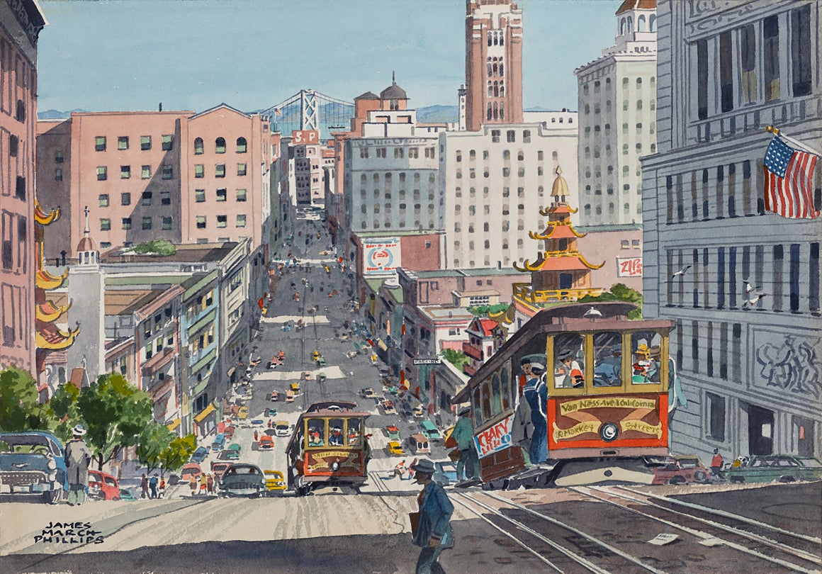 California Street  c. 1950s James March Phillips (1913–81)