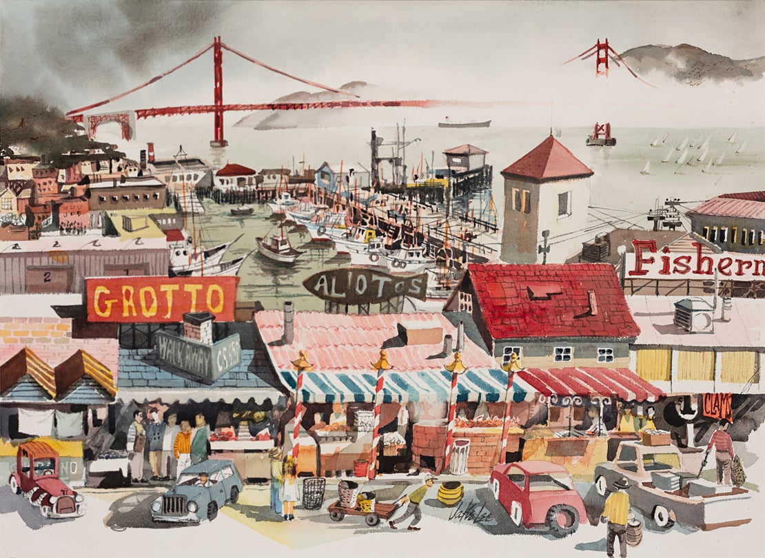 Fisherman’s Wharf  c. 1950s Jake Lee (1911–91)