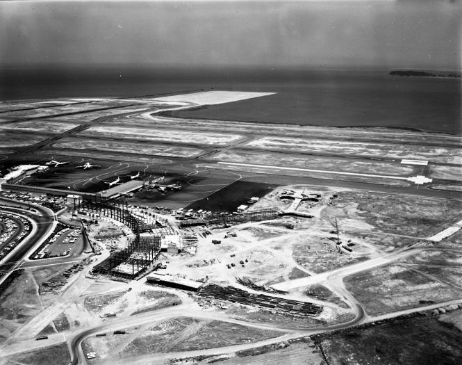 negative: San Francisco International Airport (SFO), aerial, South ...