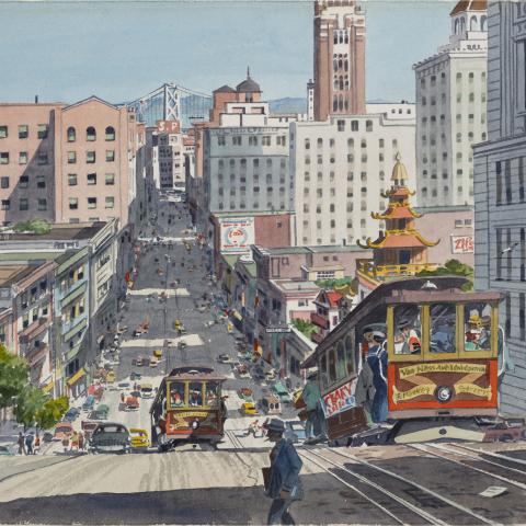 California Street  c. 1950s James March Phillips (1913–81)