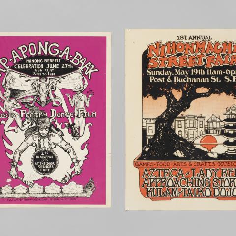 Ap-Apong-A-Baak and Nihonmachi Street Fair posters  1970s/1974