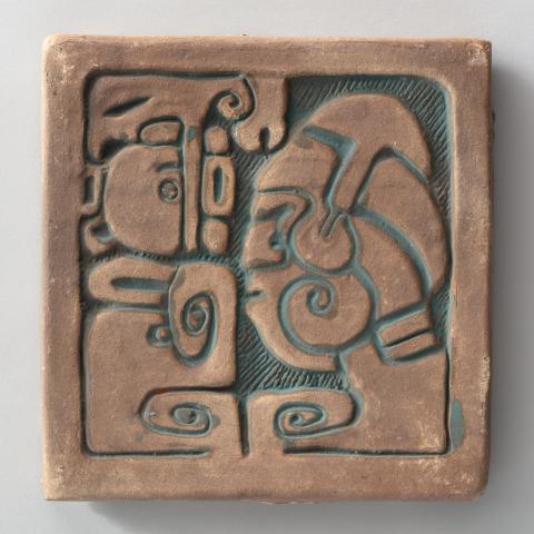 Pre-Hispanic Revival-style tile  c. 1925–35