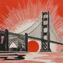 Greetings from San Francisco and Golden Gate Bridge postcards  c. 1940s–50s, Don’t Call it Frisco  1953, This is San Francisco  1962, The Story of the Golden Gate Bridge  1936, Non-Tourist San Francisco  1958