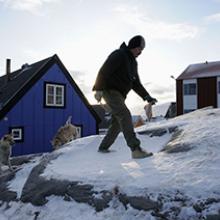 Ole Jorgen Hammeken with sled dogs  2009